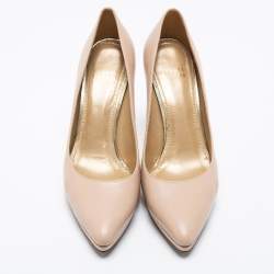 Stuart Weitzman Beige Leather Platform Pumps Size 38