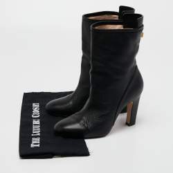 Stuart Weitzman Black Leather Ankle Length Boots Size 37.5