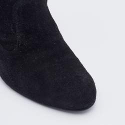 Stuart Weitzman Black Suede Ankle Length Boots Size 39