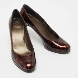 Stuart Weitzman Brown Patent Leather Pumps Size 37.5 