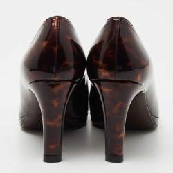 Stuart Weitzman Brown Patent Leather Pumps Size 37.5 