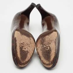 Stuart Weitzman Brown Patent Leather Pumps Size 37.5 