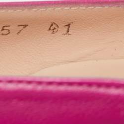 Pre Owned Stuart Weitzman Pink Leather Peep Toe Platform Pumps Size 41