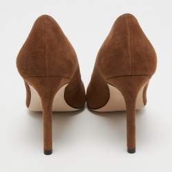 Stuart Weitzman Brown Suede Anny Pumps Size 38