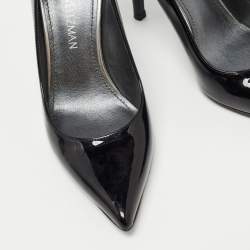 Stuart Weitzman Black Patent Leather Pointed Toe Pumps Size 36