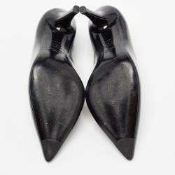 Stuart Weitzman Black Patent Leather Pointed Toe Pumps Size 36