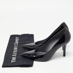 Stuart Weitzman Black Patent Leather Pointed Toe Pumps Size 36