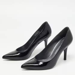 Stuart Weitzman Black Patent Leather Pointed Toe Pumps Size 36