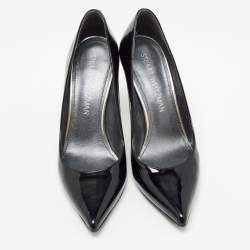 Stuart Weitzman Black Patent Leather Pointed Toe Pumps Size 36