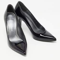 Stuart Weitzman Black Patent Leather Pointed Toe Pumps Size 36