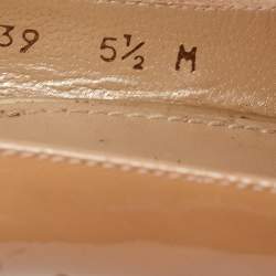 Stuart Weitzman Beige Patent Leather Pointed Toe Pumps Size 36