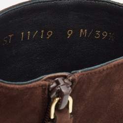 Stuart Weitzman Brown Suede Ankle Boots Size 39.5