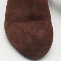 Stuart Weitzman Brown Suede Ankle Boots Size 39.5