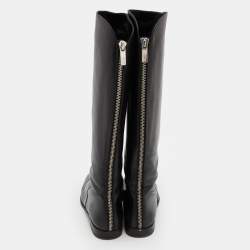 Stuart Weitzman Black Leather Knee Length Boots Size 39