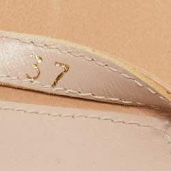 Stuart Weitzman Beige Leather Nudistsong Ankle Strap Sandals Size 37
