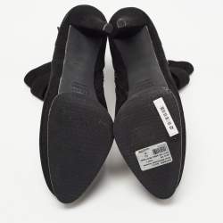 Stuart Weitzman Black Suede Safetybe Ankle Length Boots Size 40