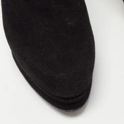 Stuart Weitzman Black Suede Safetybe Ankle Length Boots Size 40