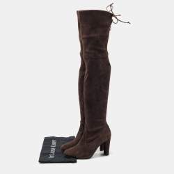 Stuart Weitzman Brown Suede Knee Length Boots Size 35