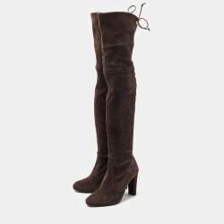 Stuart Weitzman Brown Suede Knee Length Boots Size 35