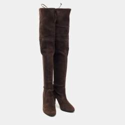 Stuart Weitzman Brown Suede Knee Length Boots Size 35
