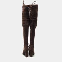 Stuart Weitzman Brown Suede Knee Length Boots Size 35