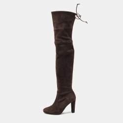 Stuart Weitzman Brown Suede Knee Length Boots Size 35