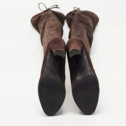 Stuart Weitzman Brown Suede Knee Length Boots Size 35