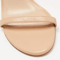 Stuart Weitzman Beige Leather Ankle Strap Sandals Size 35