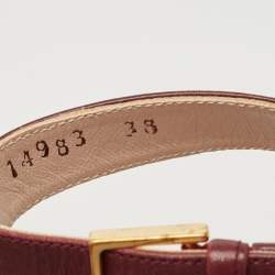 Stuart Weitzman Burgundy Leather Nudistsong Ankle Strap Sandals Size 38