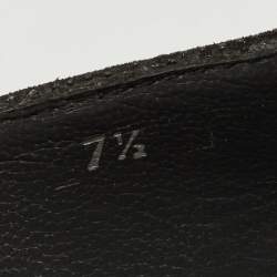 Stuart Weitzman Black Textured Leather Peep Toe Platform Pumps Size 38
