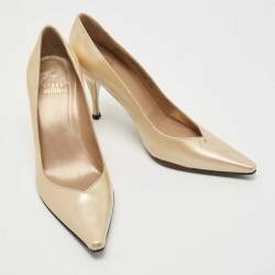Stuart Weitzman Beige Patent Leather Pumps Size 36