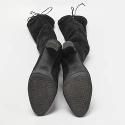 Stuart Weitzman Black Suede Highland Boots Size 36