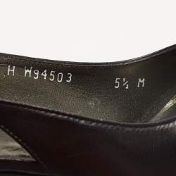 Stuart Weitzman Black Leather Platform Slingback Pumps Size 36