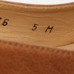 Stuart Weitzman Brown Leather Platform Pumps Size 35