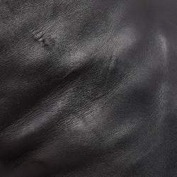 Pre Owned Stuart Weitzman Black Leather and Leopard Calf Hair knee Length Boots Size 39