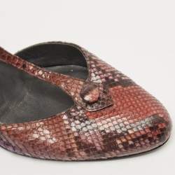 Stuart Weitzman Two Tone Python Leather Pumps Size 38.5