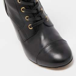 Stuart Weitzman Black Leather Mid Calf Boots Size 36