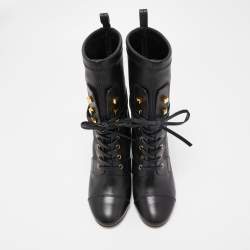 Stuart Weitzman Black Leather Mid Calf Boots Size 36