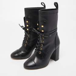 Stuart Weitzman Black Leather Mid Calf Boots Size 36