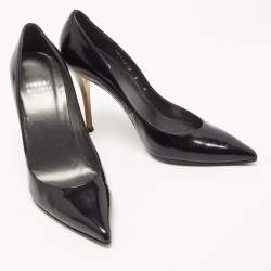 Stuart Weitzman Black Patent Leather Slip On Pumps Size 36.5