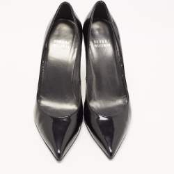 Stuart Weitzman Black Patent Leather Slip On Pumps Size 36.5