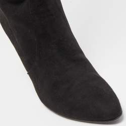 مملوكة مسبقًا Stuart Weitzman Black Suede Highland Over The Knee Boots Size 40