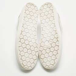 Pre Owned Stuart Weitzman White Leather Darly Sneakers Size 36