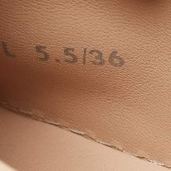 Pre Owned Stuart Weitzman White Leather Darly Sneakers Size 36