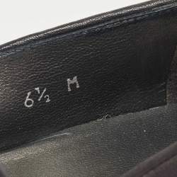 Stuart Weitzman Grey/Black Python embossed and Leather Tassel Loafers  Size 37