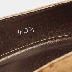Stuart Weitzman Beige  Ostrich Leather Pointed Toe Pumps Size 40.5