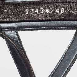 Stuart Weitzman Black Leather Grecian Gladiator Sandals Size 40