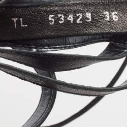 Stuart Weitzman Black Leather Grecian Gladiator Sandals Size 36