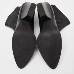 Stuart Weitzman Black Leather Ankle Boots Size 40