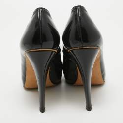 Stuart Weitzman Black Patent Platform Round Toe Pumps Size 39.5